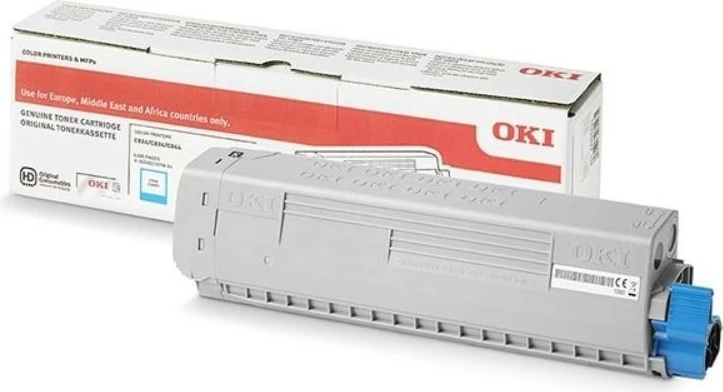 Toner OKI 47095703, për Oki C824/C834/C844, Cyan, 5000 faqe