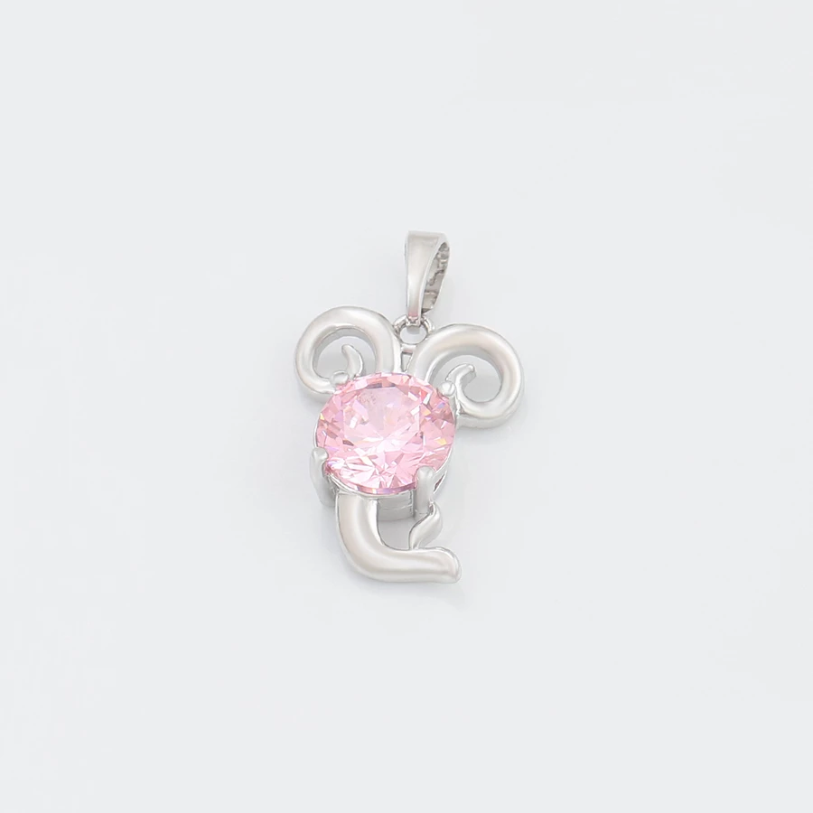 Set - vathë dhe varëse të flakëruara në argjend V2FAR, argjendtë/rozë