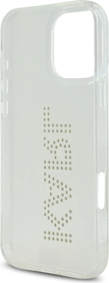 Mbështjellës Karl Lagerfeld KLHCP16XHKLSTDCT për iPhone 16 Pro Max 6.9", transparent