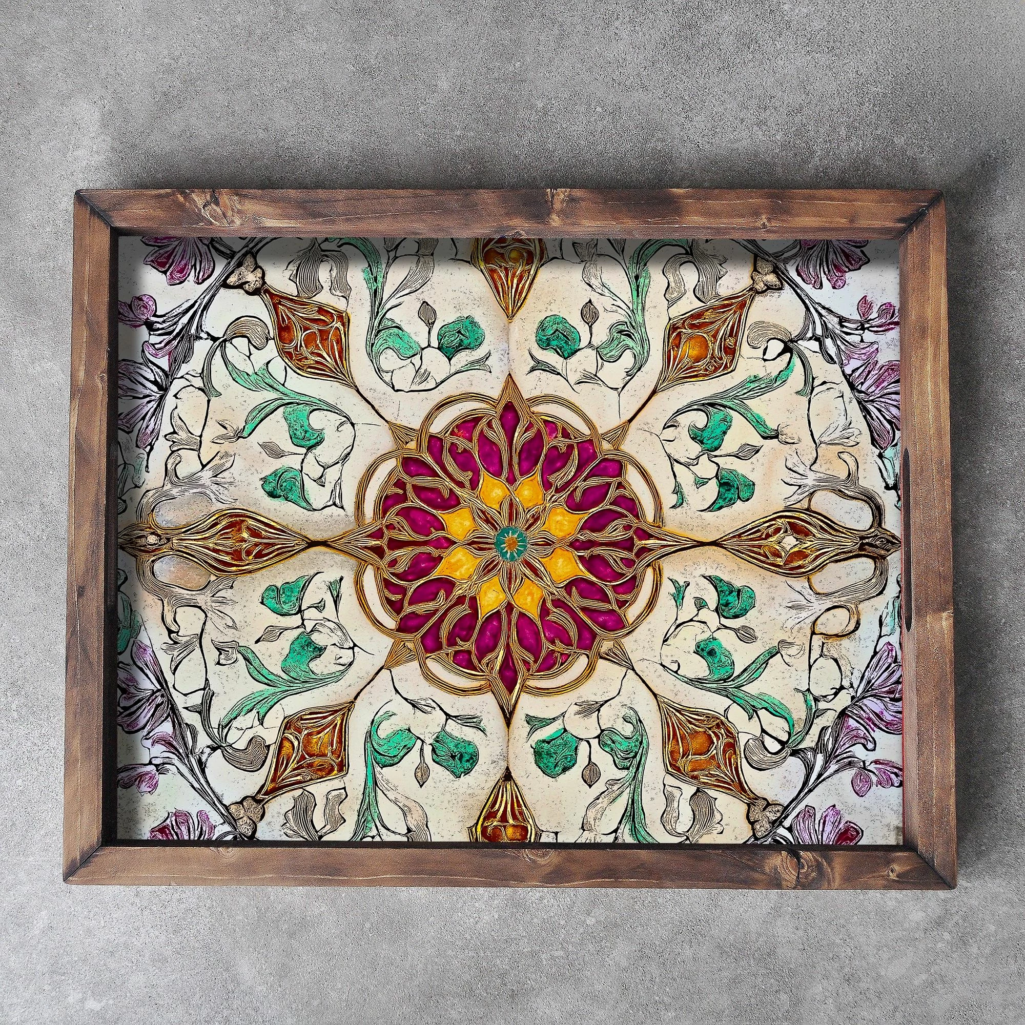Tabaka druri, shumëngjyrëshe, Evila Originals, REF009, 48x38x4 cm