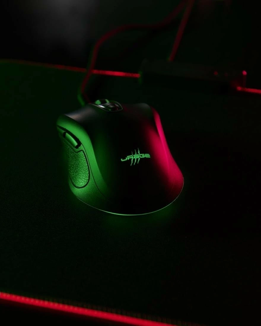Maus gaming uRage Reaper 340, me kabllo, 8000 DPI, RGB, e zezë