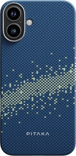 Mbështjellës Pitaka iPhone 16 Woven Case, Galaxy blu 5