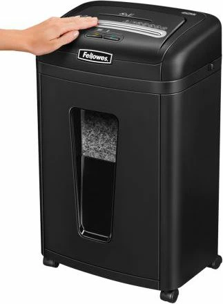 Shredder dokumentesh Fellowes Microshred 450M, P-5, 22 L, 9 fletë, i zi
