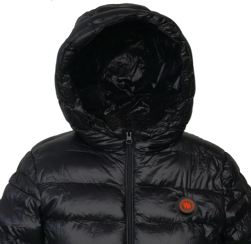 Xhaketë e ngrohshme për femra Glovii GTFBM, madhësi M, bateri Li-Ion 5200mAh, set me karikues & adaptera, e zezë