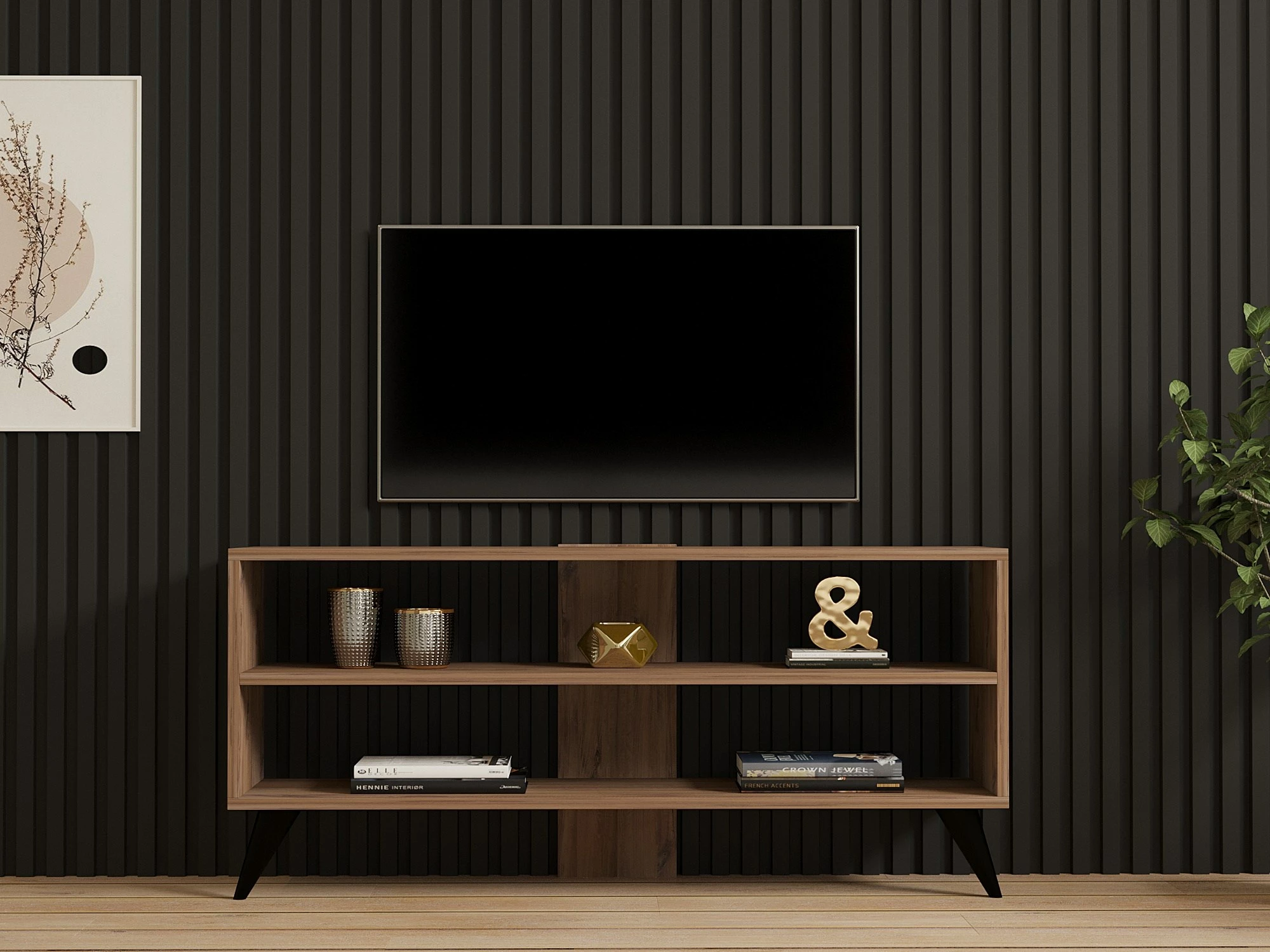Komodë për TV, ngjyrë Atlantic Pine, Hanah Home, One