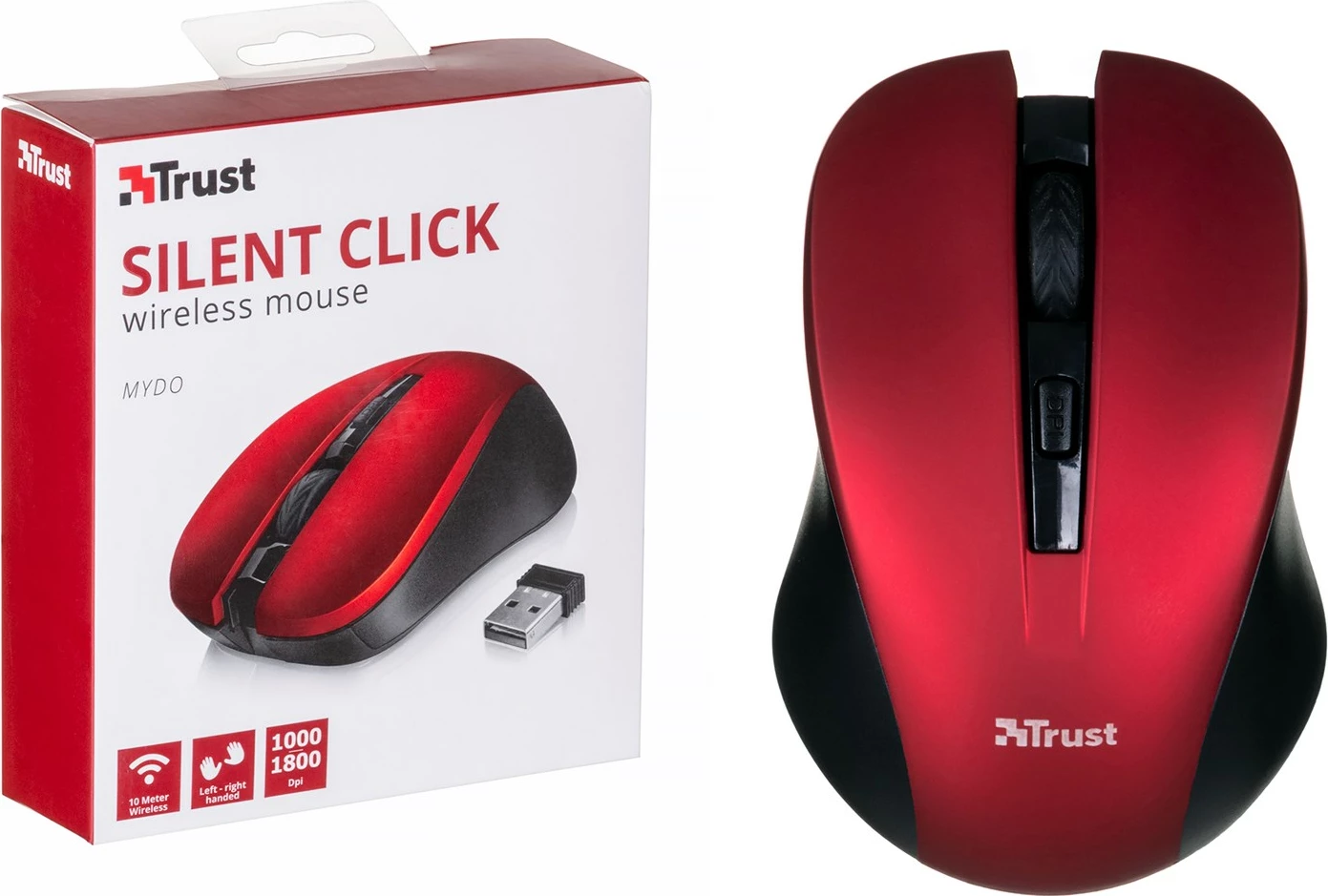 Maus Trust, 1800dpi, i kuq