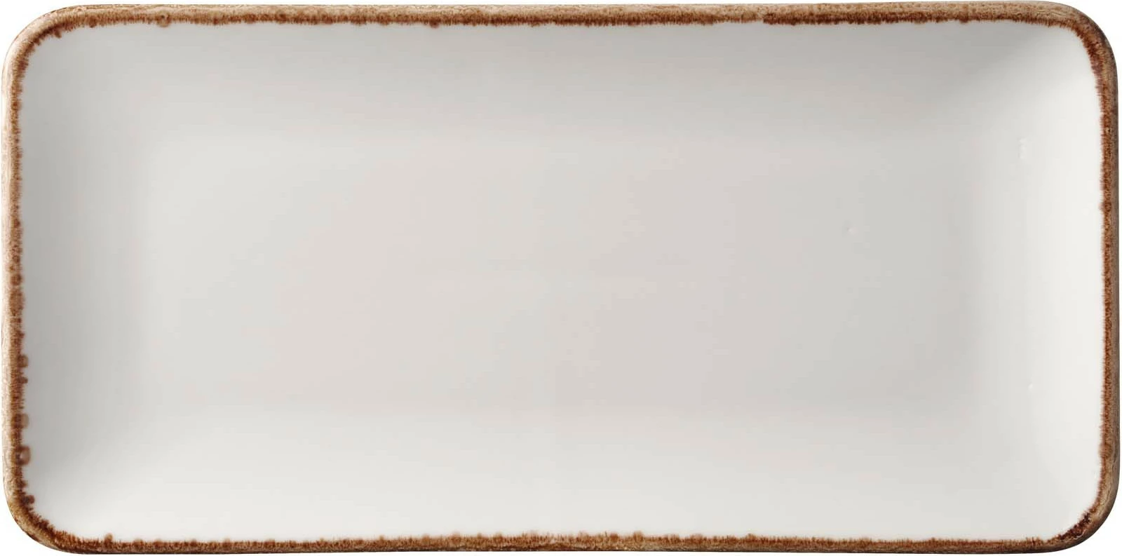 Pjatë drejtkëndore Fine Dine Vanilla 300x150 mm, porcelan i vitrikuar, set 6 copë, krem