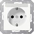 Prizë muri Jung A 1520 BFKINA, SCHUKO Type F, 16A 250V, e bardhë