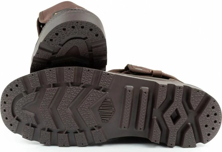 Atlete të larta për meshkuj Palladium, ngjyrë kafe e errët