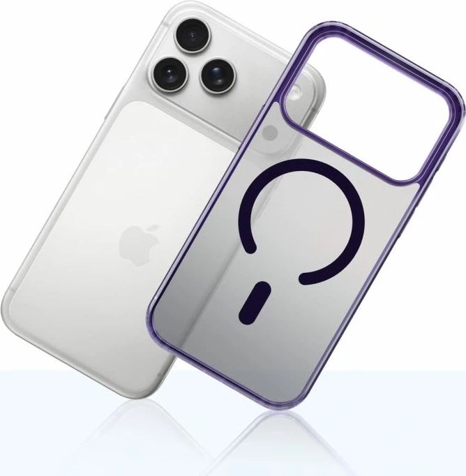 Kllapë telefoni 3mk Frosty MagCase për iPhone 17 Pro Max, vjollcë