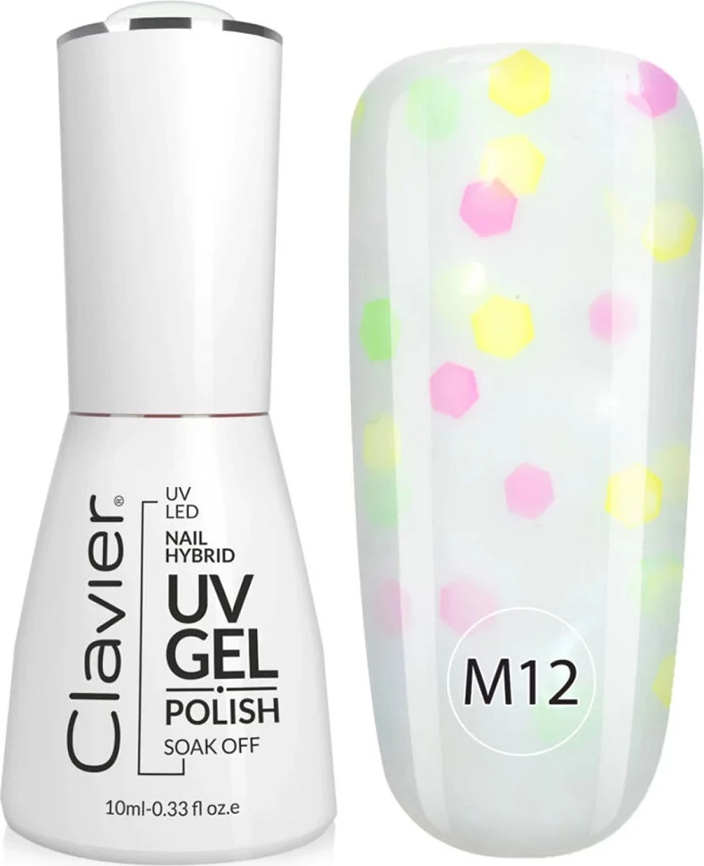 Llak për thonj Clavier Luxury Multi Flavours Hybrid M12 Papita 10ml