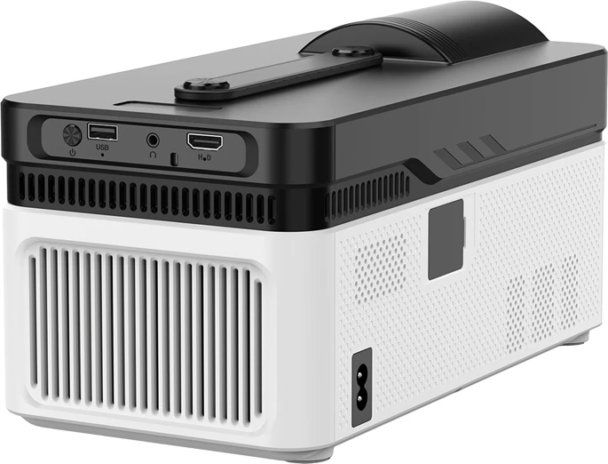 Projektor Magcubic HY450 1080p, 700 ANSI, Android 11, Wi‑Fi 6, 2GB/32GB, bardh e zi
