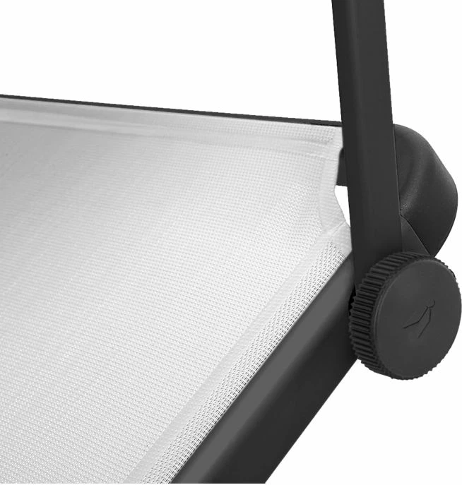 Shezlong kampingu BRUNNER Marbella 0410022N.C00 198x64x48 cm me tendë dielli, i bardhë