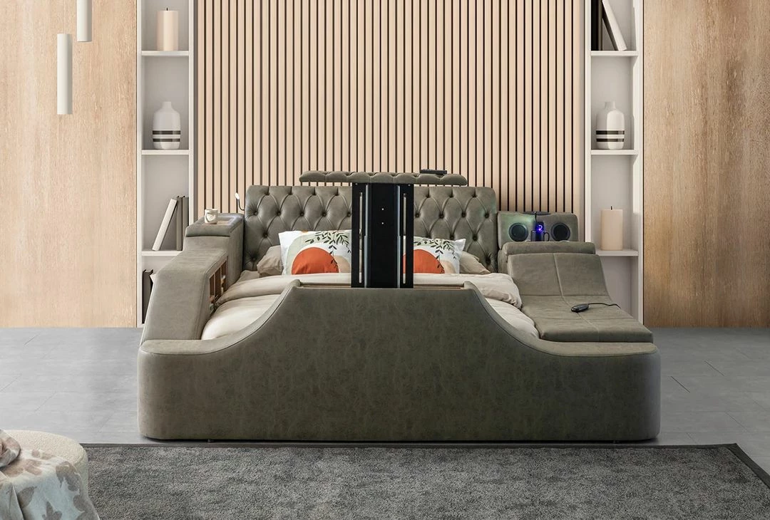 Krevat dopio Skye Decor, Dorwatch Smart, ngjyrë kafe