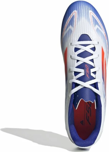 Atlete futbolli adidas për meshkuj, të bardha dhe blu [Madhësia: 45 1/3]