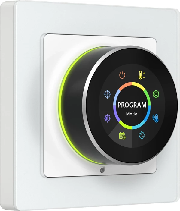 Termostat i mençur Wi‑Fi, Avatto, WT20R-BH-3A-W-WiFi, ekran TFT, kontroll zëri, Tuya Smart Life, i bardhë
