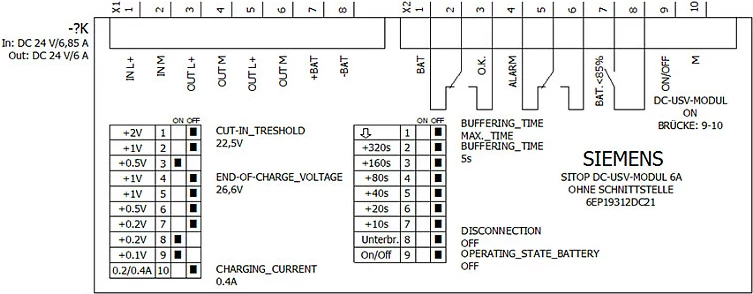 Modul UPS DC Siemens SITOP 6EP1931-2DC21, 6A