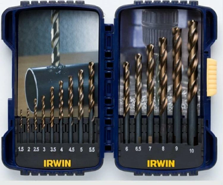 Set majash shpimi Irwin TURBOMAX IRWIW3031503 1.5–10 mm, 15 copë, blu