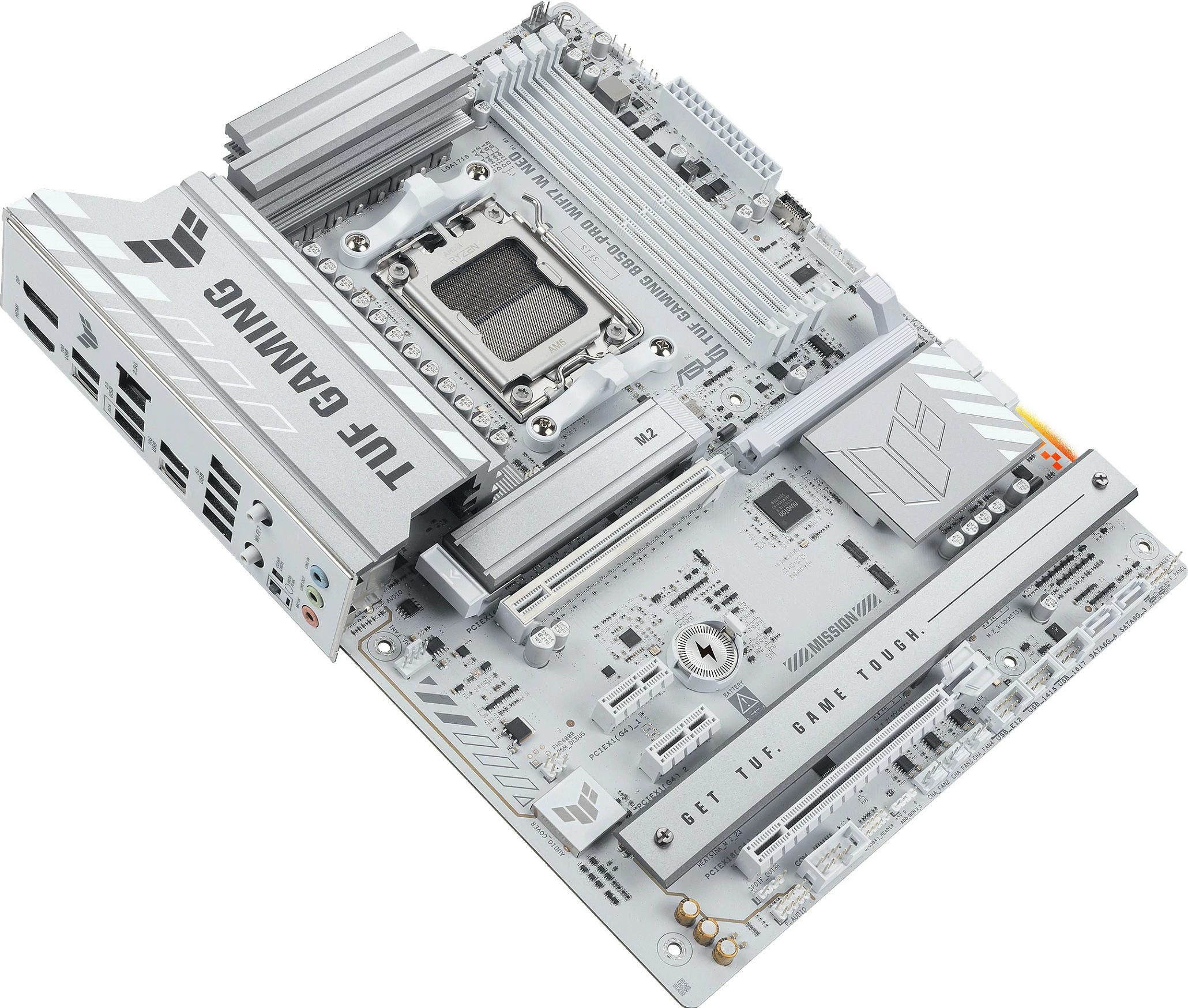 Pllakë amë ASUS TUF GAMING B850-PRO WIFI7 W NEO, Socket AM5, DDR5 256GB, Wi‑Fi 7, e bardhë