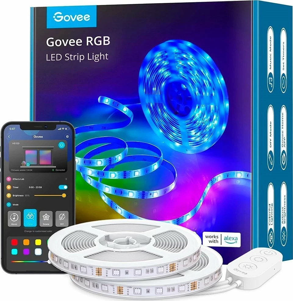 Shirit LED smart Govee H6110 10 m Wi‑Fi, Bluetooth, RGB