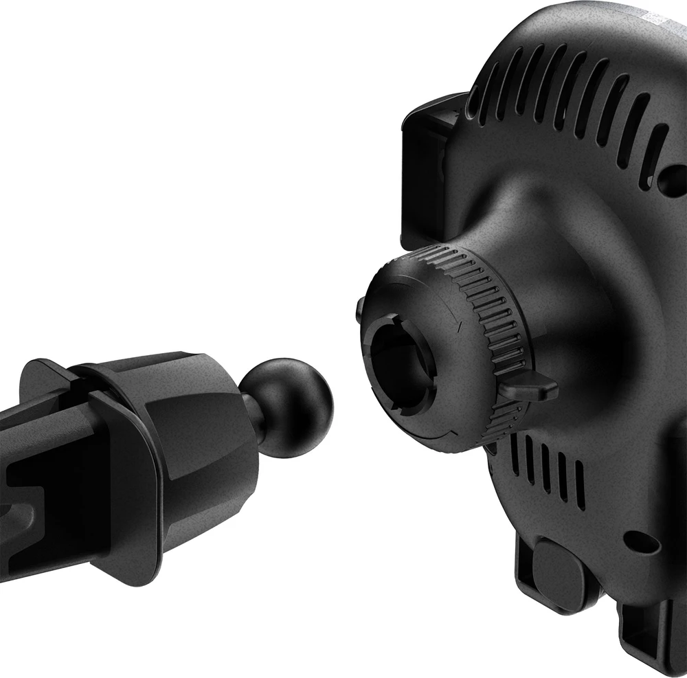 Mbajtës automatik për celular Dudao F20xs me karikues wireless 15W, Gri