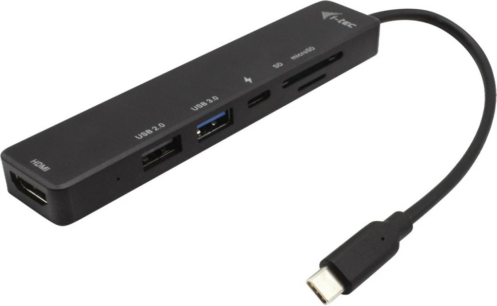 Kasë i-tec C31TRAVELEASYDOCKPD, USB-C, HDMI 4K, Power Delivery 60W, e zezë