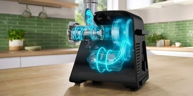 Mulli elektrik për mish Bosch MFWS660B, 500 W, i zi/argjend