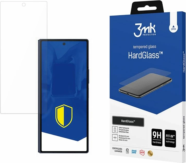Mbrojtës ekrani tempered glass 3mk Protection HardGlass për Samsung Galaxy Z Fold 6 (front)