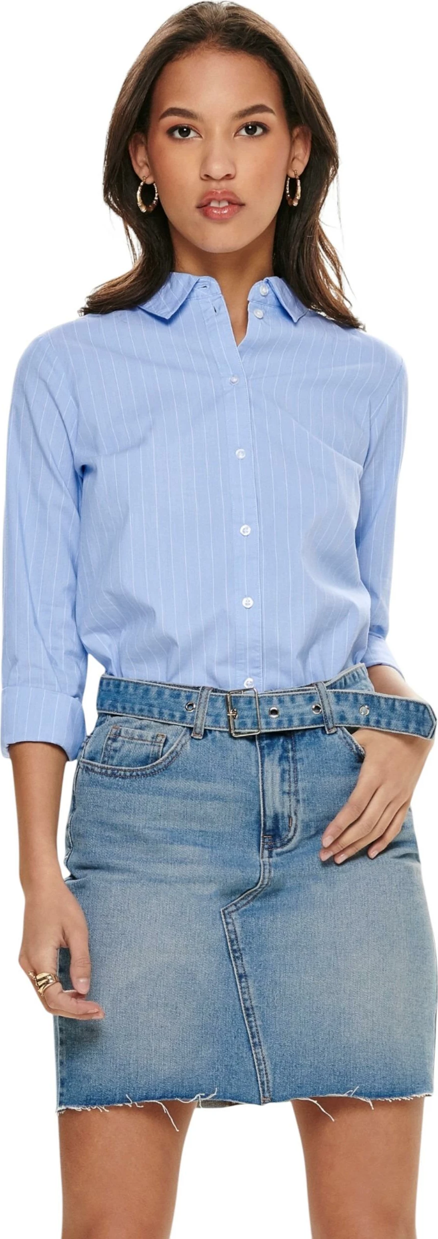 Këmishë për femra Jacqueline de Yong JDYMIO L/S, blu e çeltë [Ngjyra: 34]
