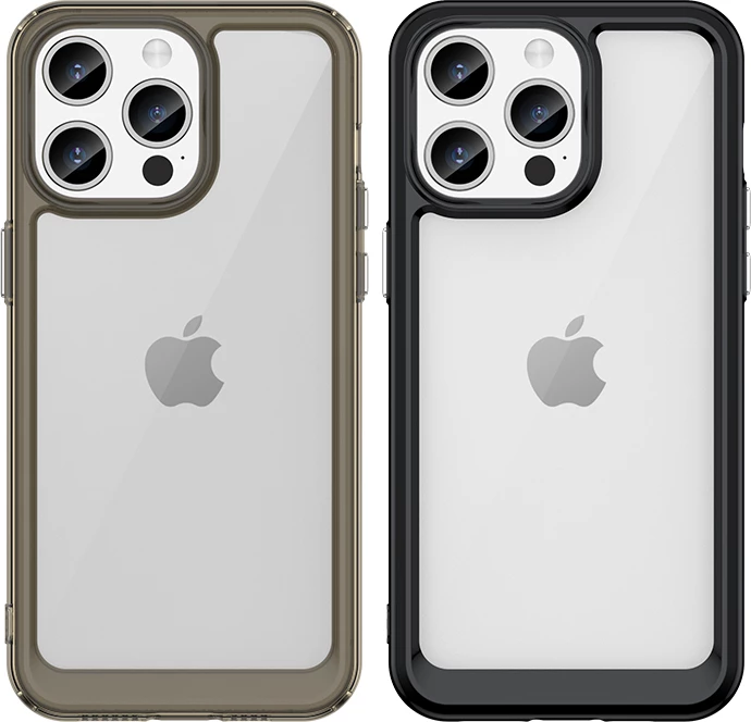 Mbështjellës Hurtel Outer Space Case për iPhone 15 Pro Max, transparent