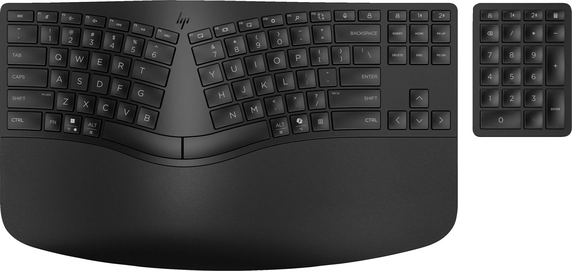 Tastierë pa tela HP 960 Ergonomic, Membranë, QWERTY, Zezë