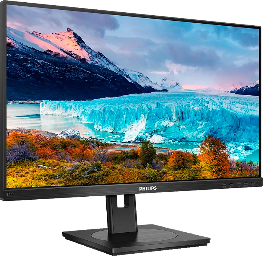 Monitor PHILIPS 272S1AE 27" FHD IPS 75Hz 4ms me altoparlantë, Full Ergo, i zi