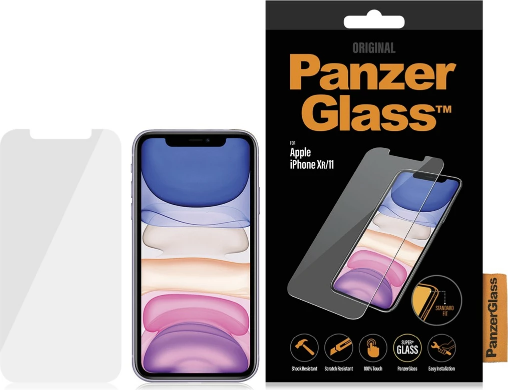 Mbrojtës ekrani PanzerGlass për iPhone 11/XR, xham i temperuar, bulk
