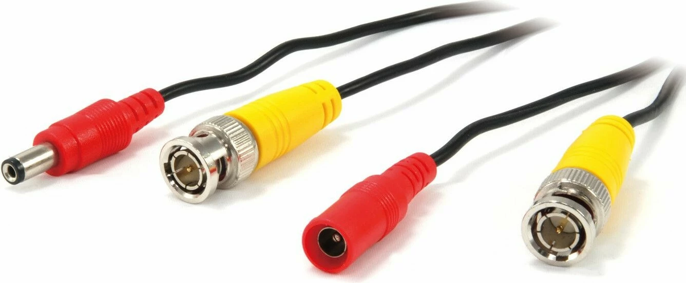 Kabllo LevelOne CAS-5018, 18m, BNC, DC, e zezë