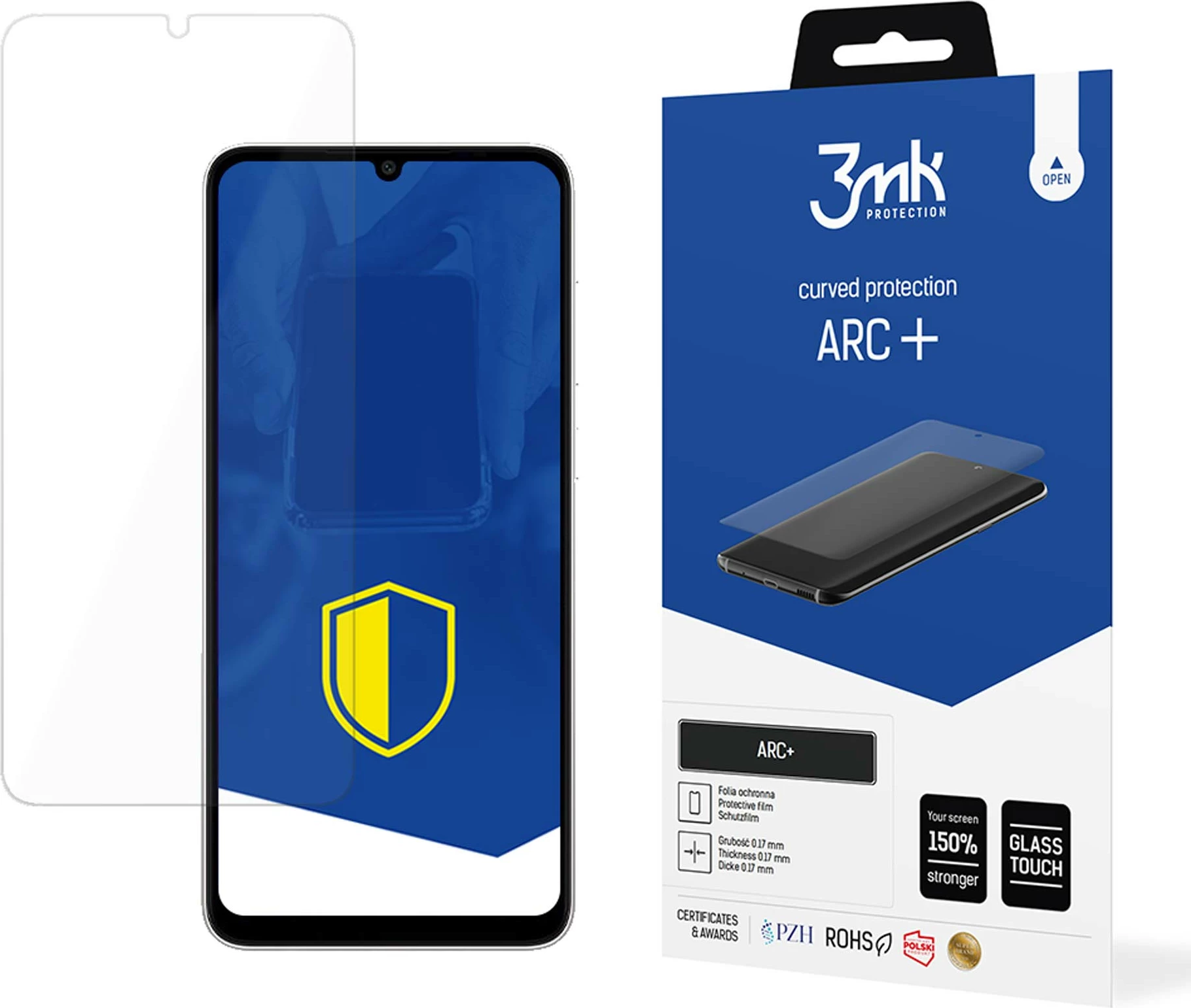 Folje mbrojtëse 3mk ARC+ për Samsung Galaxy A05s, transparente