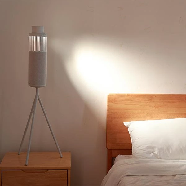 Altoparlant Bluetooth HiFuture Wedge 40W, Bluetooth 5.3, me llampë leximi, AUX, IPX2, 2500mAh, argjend/bardhë