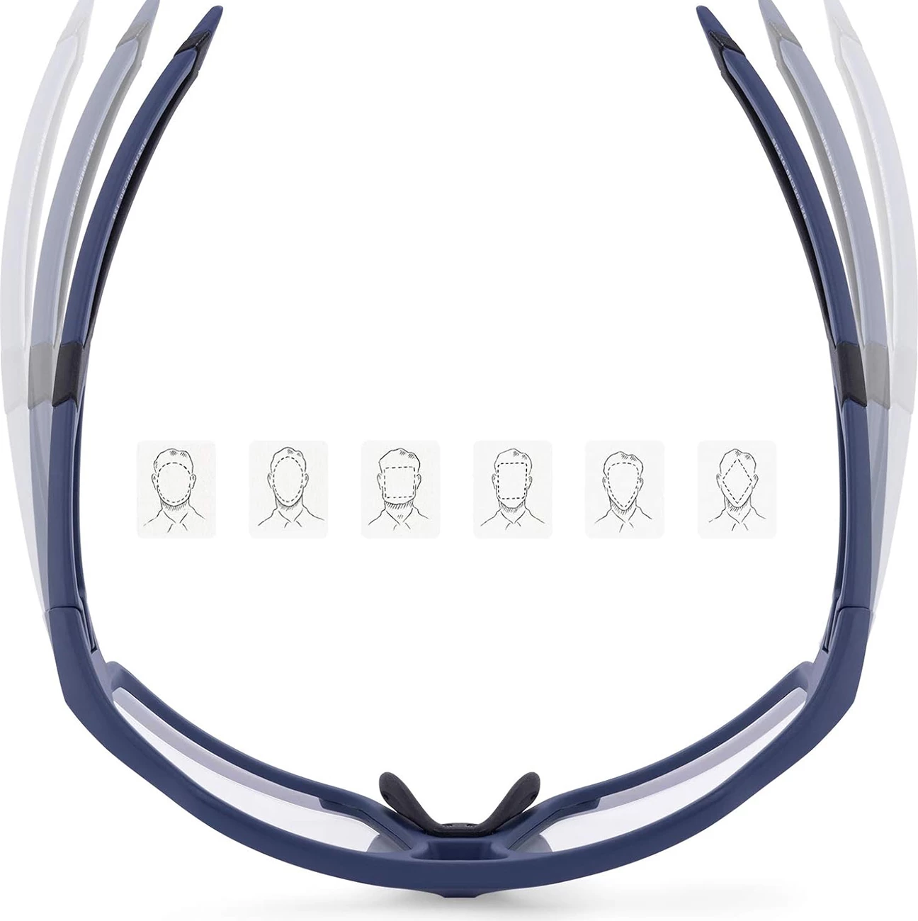 Syze çiklizmi Rockbros SP216BL, lente fotokromatike UV400, blu