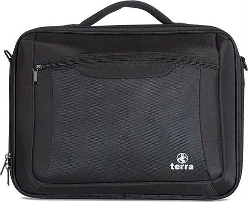 Çantë laptopi Terra 1519280 Border, 14.1", me rrip shpatulle, e zezë