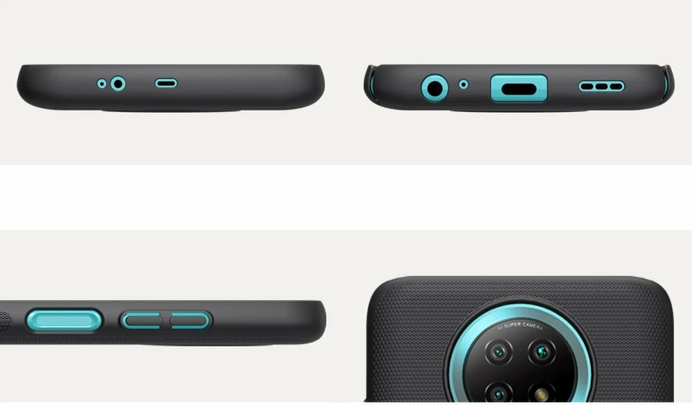 Mbështjellës Nillkin Super Frosted Shield për Xiaomi Redmi Note 9T 5G, i zi