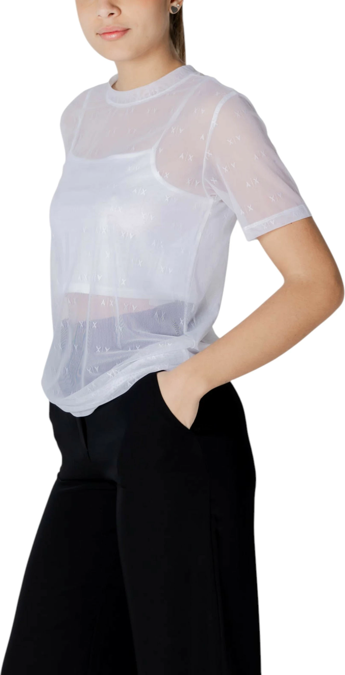 Maicë për femra Armani Exchange XW000533 AF13192, e bardhë [Madhësia: S]