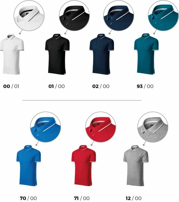 Fanellë polo Malfini për meshkuj, blu