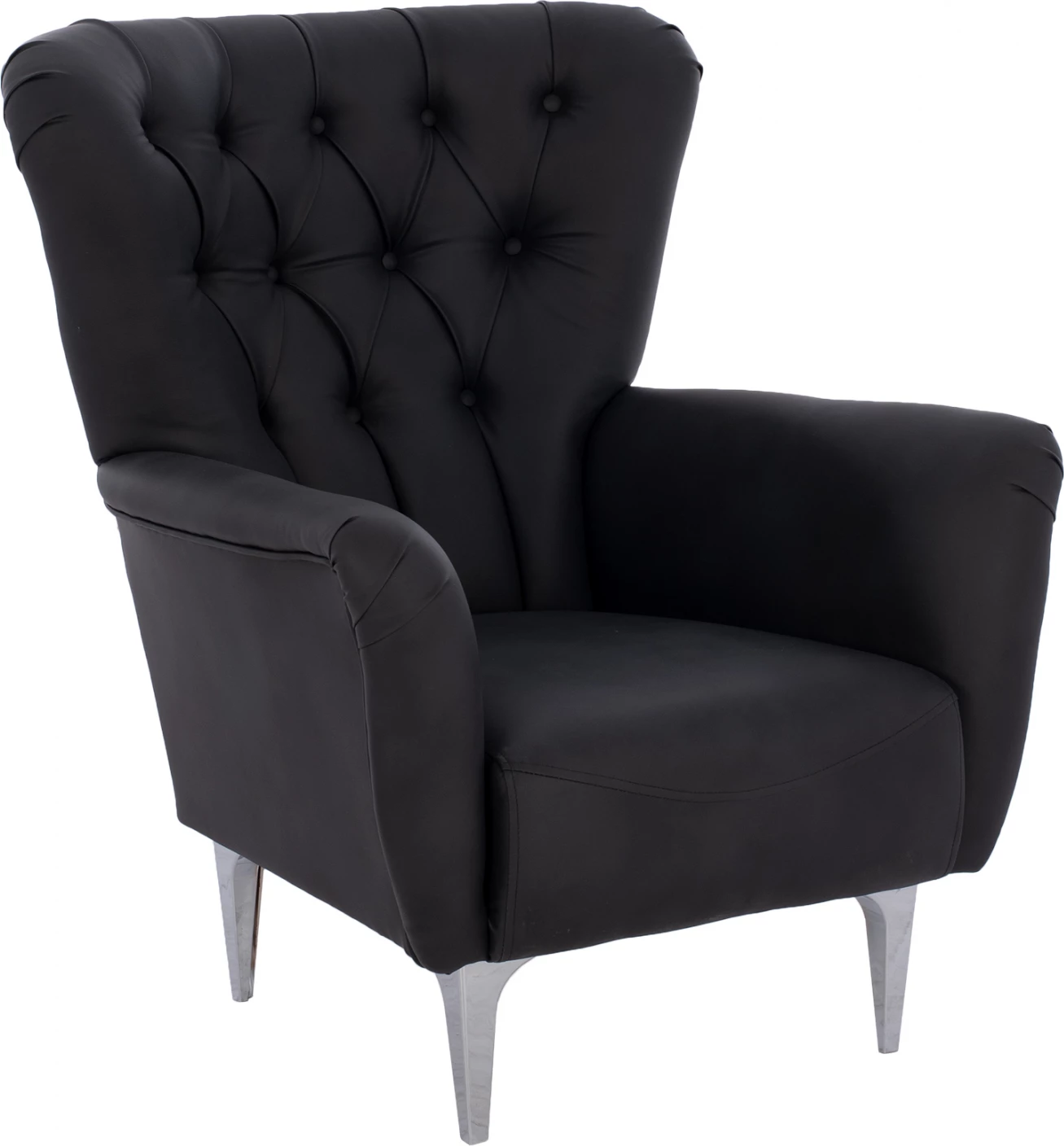 Bergere FH9217.01, ngjyrë zezë, stil Chesterfield, 87x88x100