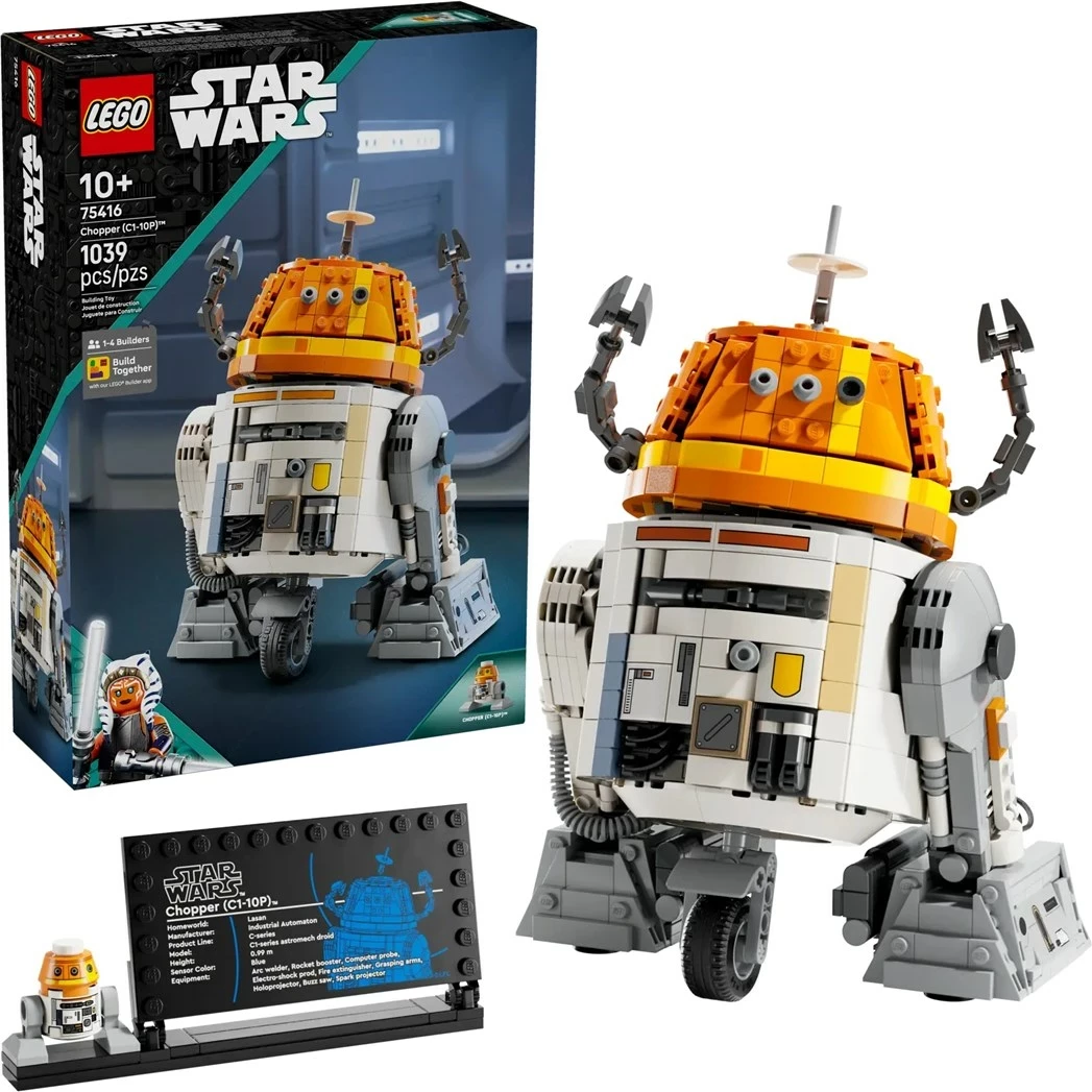 Set LEGO Star Wars Chopper (C1-10P) 75416, 1039 pjesë, me minifigurë