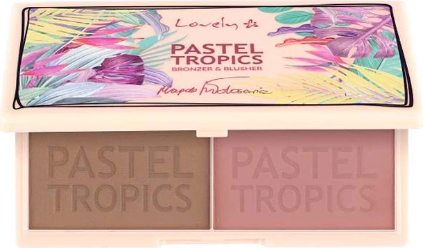 Set për fytyrë Lovely PASTEL TROPICS BRONZER & BLUSHER