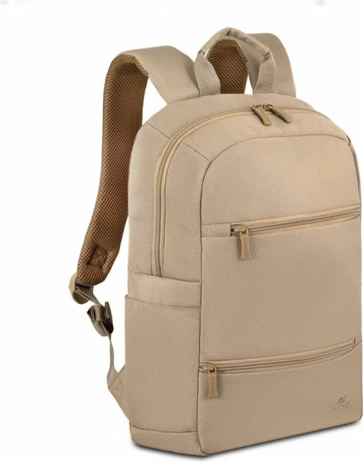 Çantë shpine për laptop RIVACASE 8264 13.3-14", material i papërshkueshëm nga uji, bezhë