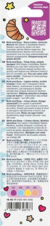 Set markerësh Faber-Castell Goldfaber Sketch Marker FC-164817, 2-në-1 me majë brush, 4 copë