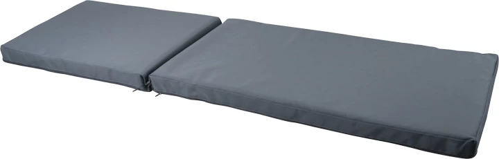 Jastëk Vertian për shezlong, tekstilene, ngjyrë gri e errët, 194x58x7cm