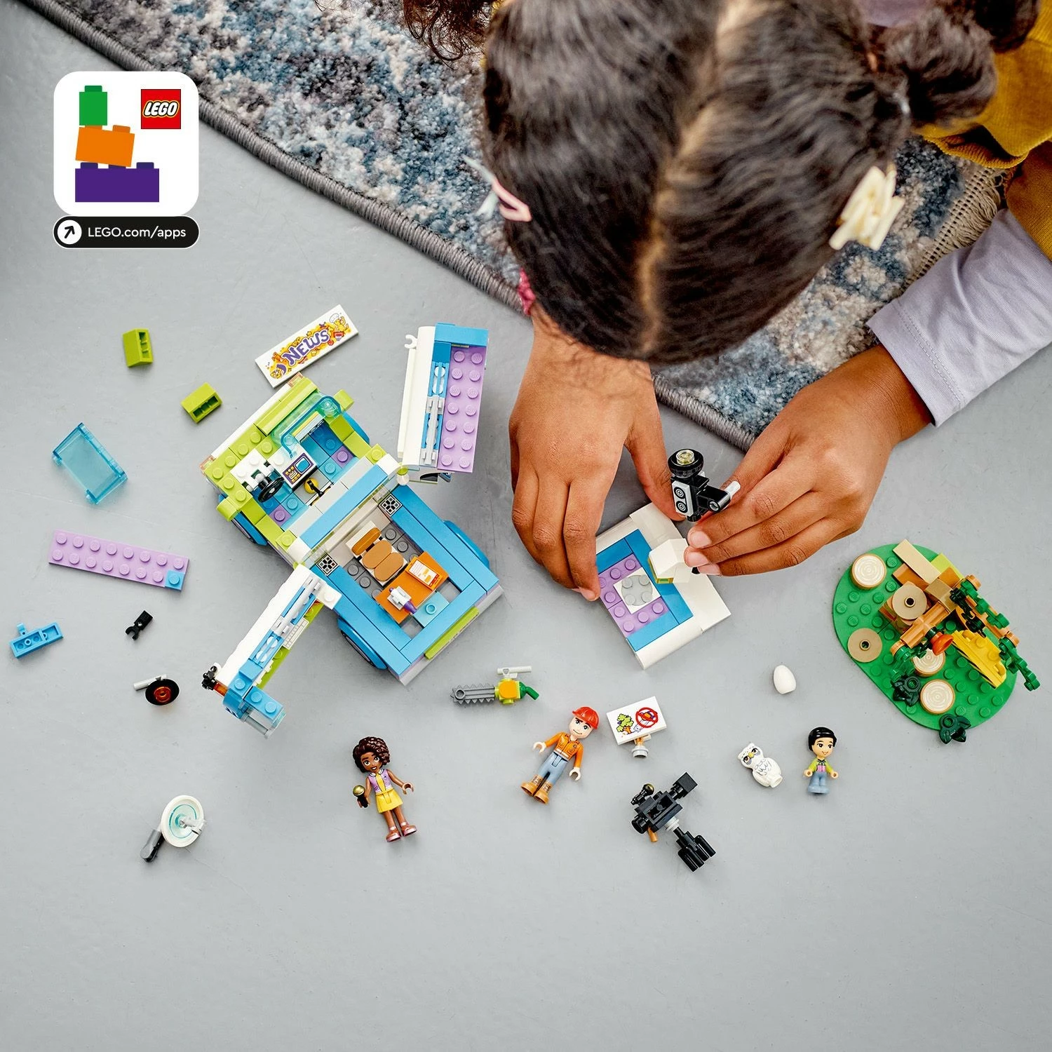 Set ndërtimi LEGO Friends 41749 Nachrichtenwagen, multikolor