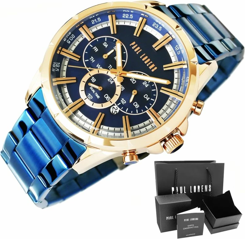 Orë dore për meshkuj Paul Lorens, kaltër