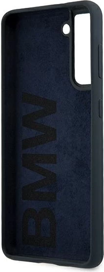 Mbështjellës BMW Silicone Signature për Samsung Galaxy S21+, granat/navy